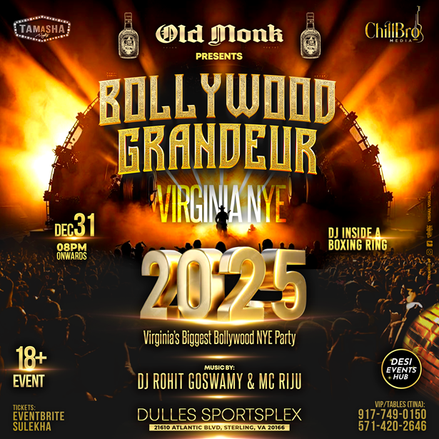 Virginia Bollywood Grandeur NYE 2025 Sportsplex