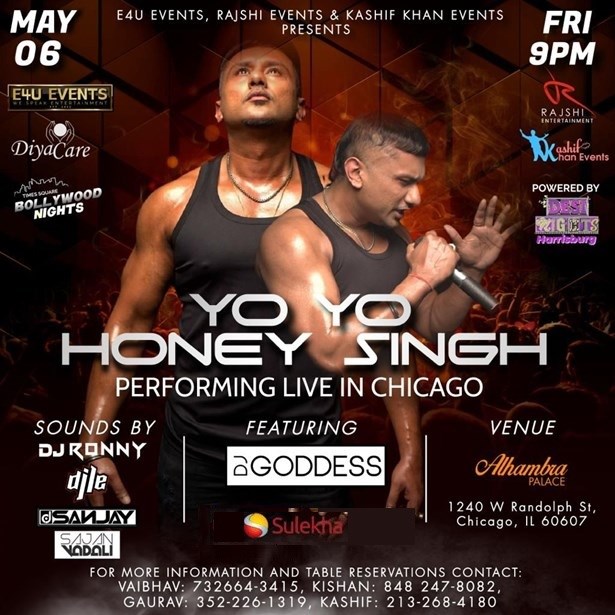 Yo Yo Honey Singh- Performing live in Chicago