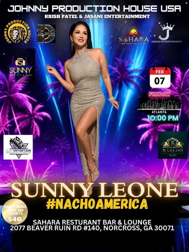 #nachoamerica USA tour of DJ SUNNY LEONE