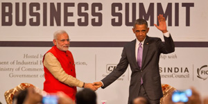 Obama with Narendra modi In press conferance