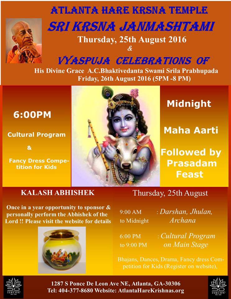 Grand Janmashtami Celebrations at ISKCON