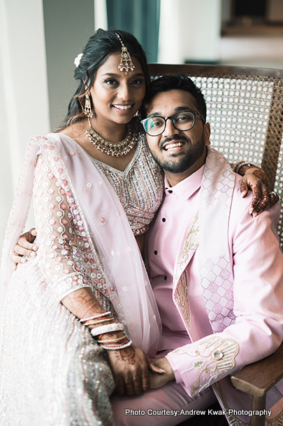Indian bride and groom looking amazing