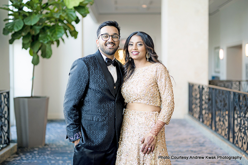 Indian bride and groom looks amazing