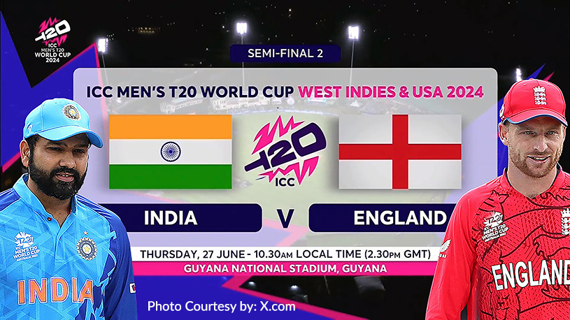 India Vs England Semi Final Match in 2024 world cup